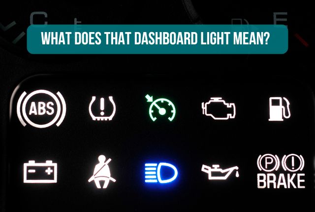 What Does That Dashboard Light Mean? Image of car dashboard lights.